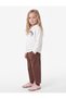 Long Sleeve Three Thread Ribbed Bow Printed Polo Collar Sweatshirt - 2