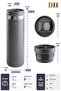 Fika Tauko Leak-Proof, Easy to Disassemble, Deep Cleanable, Patented Lid, Steel Cup Thermos 470 ml - Anthracite - 3