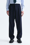 Oversized Double-Breasted navy blue suit set - 7