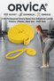5 kg Resistance Band Muscle Building Rubber Fitness Pilates Cross Training Band Yellow - Lightly Hard
