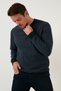 Slim Fit Crew Neck Cotton Pullover Men's Sweatshirt 456201 - 7