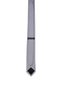 Gray Plain Classic Micro Tie - 7