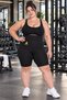 Women's Black Sauna Two Size Body Shaping Corset Shorts with Agraph Waist - 6