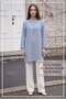 Summer Women's Tunic Casual Slim Sofia Linen Tunic with Necklace
