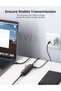 موزع USB 3.0 بـ 4 منافذ بطول 1 متر، أسود - 6