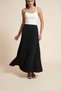 Solid Pleated Midi Skirt - 2