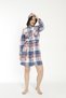 Women's Buttoned Lumberjack Tunic Shirt 22021 - 6