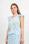Layered Floral Sleeveless Blouse - 3