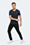 Rivaldo in Men's V-Neck Navy Blue T-Shirt - 8