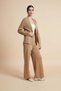 Cropped Plain Jacket with Long Sleeves - 3