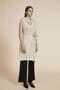 Long Plain Sleeveless Jacket - 4