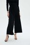 Solid Three-Quarter Bootcut Pants - 6