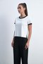 Solid Ribbed Half-Sleeve Top - 4