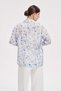 Printed Shirt with Button Detail - 6