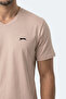 Rivaldo in Men's V-Neck Stone Gray T-Shirt - 2