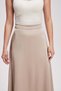 Wide Plain Midi Skirt - 4