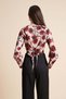 Floral Patterned Blouse with Long Sleeves - 7