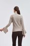 Plain High Collar Long Sleeve Top - 5