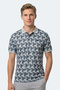 Katarin Men's Polo Collar Gray T-Shirt - 7