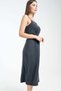 Backless Midi Dress with Straps - 5