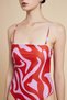 Printed One-Piece Swimsuit - 6