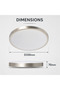 Wall Lamp With Radar Sensor 18W D32CM - 2