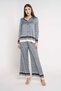 Button-Down Long Sleeve Patterned Shirt - 3