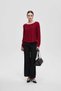 Solid Long Blouse with Oval Neckline - 7