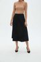 Solid Midi Skirt - 4