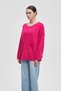 Women's Plain Wide-Sleeve Pocketed Pullover - 6