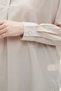 بلوزة نسائية سادة بأكمام طويلة وياقة - 5