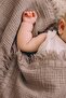 Four Layer Tasseled Blanket 80X120 cm Mink
