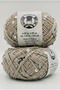 Bag Yarn / Knitting Yarn 100% Cotton Color Beige 3+6 Beige Large Sequins 50Gr X 2 =100Gr