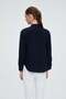 Solid Blouse with Neck Tie Long Sleeve - 6