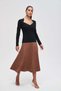 Solid V-Neck Long-Sleeve Top - 4