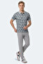 Katarin Men's Polo Collar Gray T-Shirt - 8