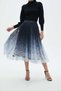 Printed Ruffled Midi Skirt - 7