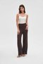 Solid Wide-Leg Pants - 5