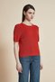 Solid Ribbed Short Sleeve Top - 4
