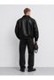 Oversize Unisex Vintage Leather Jacket Coat - 3