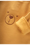Bear Embroidered Jumpsuit 0-3 Years Mustard Yellow - 3