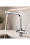 Set of 4 Robot Overhead Shower Chrome Basin Sink Mixer Bathroom Kitchen 3-Way Sink Mixer - 3