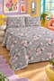 Flower Pattern Double Printed Pique (200x220 Cm)