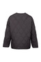 Coffee Color Women's Lightweight Collarless Quilted Coat - 2