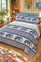 Elephant Pattern Double Printed Pike (200x220 Cm) - 6