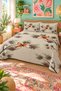 Bird Figured Bedspread 200X220 Double Pique Set - 2