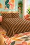 Double Geometric Printed Pique - 200x220 Cm - 2