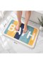 Bathroom Mat Non Slip, Absorbent Microfiber Bath Rug, Quick Drying and Machine Wash 60x90 cm (Colorful) - 4