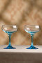 Marseille Set of 4 Cup Ice Cream Bowls Blue-Turquoise 270 Cc - 2