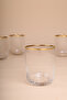 Adore Gold Set of 4 Water Glasses 350 Cc - 3